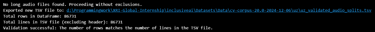 new tsv created